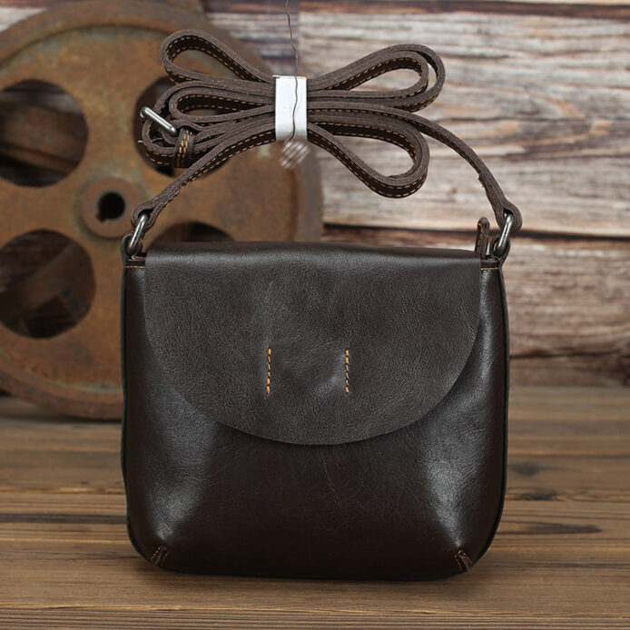 Vintage Leather Crossbody Bag