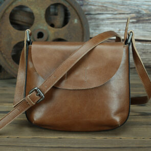 Vintage Leather Crossbody Bag