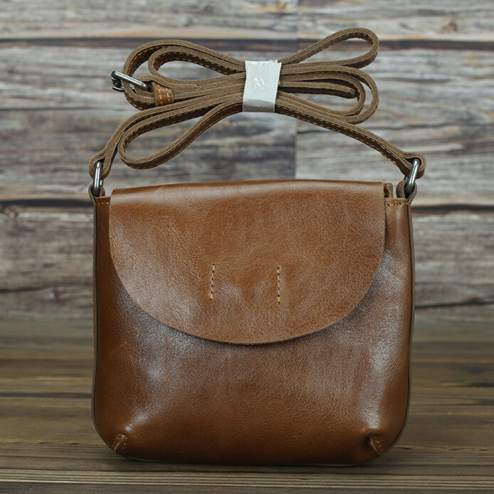 Vintage Leather Crossbody Bag