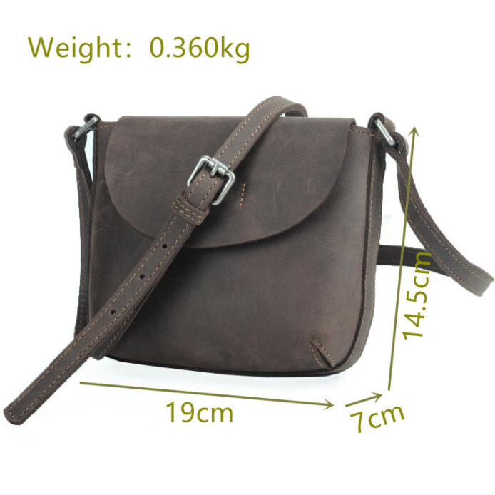 Vintage Leather Crossbody Bag