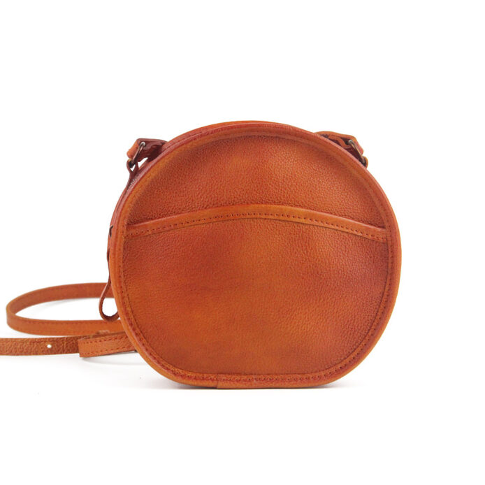 Round Leather Bag