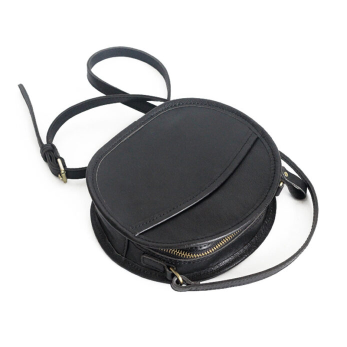 Round Leather Bag