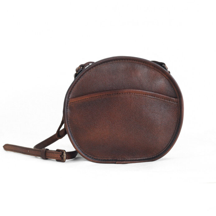 Round Leather Bag