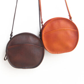 Round Leather Bag