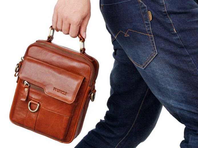 Vertical Crossbody ipad Bag