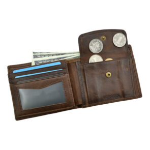 Men's Wallet With Coin Pocket