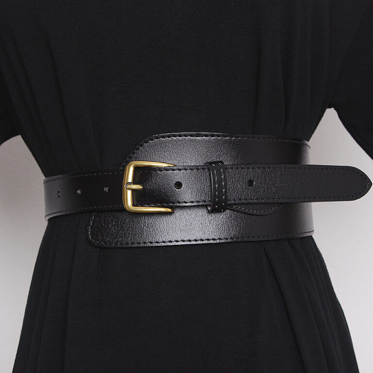 Wide Leather Belt For Women