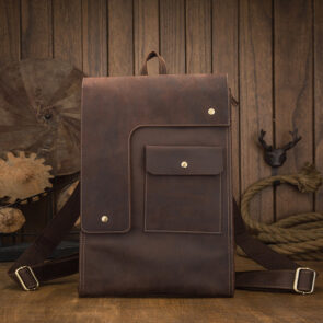 Vertical Crossbody Laptop Bag