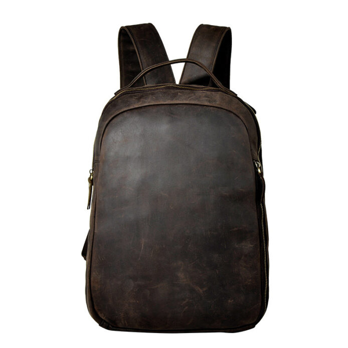 Men's Leather Laptop Backpack