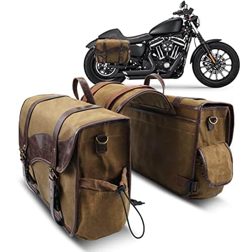 Leather Motorcycle Saddle Bags