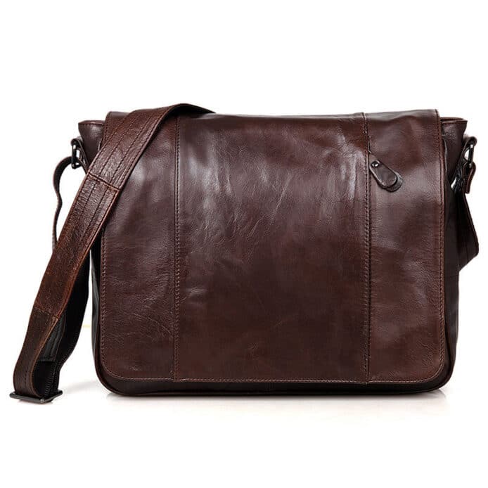 Styled Leather Satchel For Men - Image 7