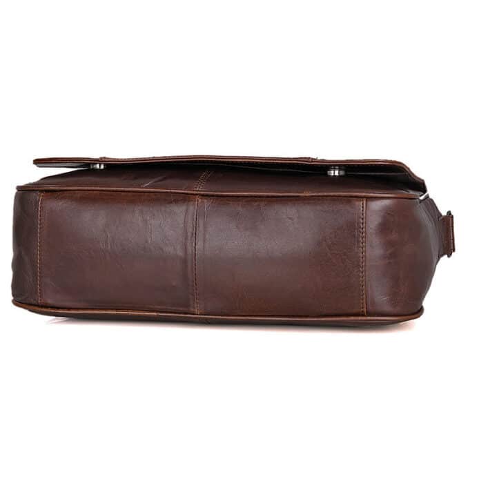 Styled Leather Satchel For Men - Image 5