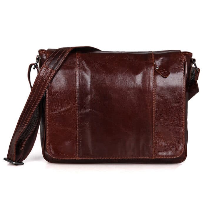 Styled Leather Satchel For Men - Image 3