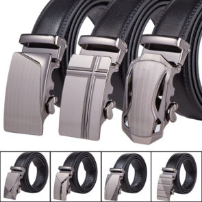 Styled Leather Automatic Buckle Belt